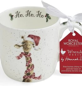 Wrendale Designs 'Ho, Ho, Ho' (Giraffe) Christmas Mug - 11oz