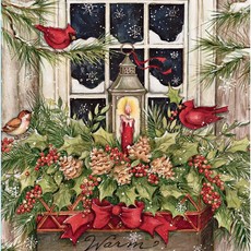 Christmas Cards 18pk - Window Box & Snow