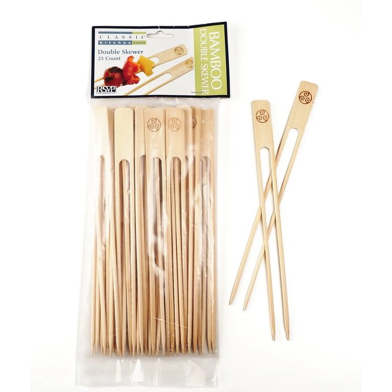 RSVP Bamboo Double Skewer - 25pk