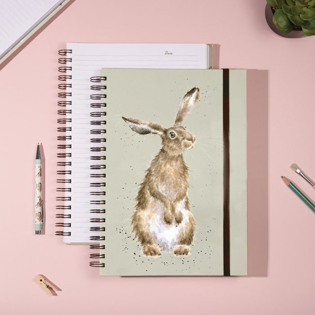 Wrendale Designs 'The Hare & The Bee' Large Spiral Bound Notebook