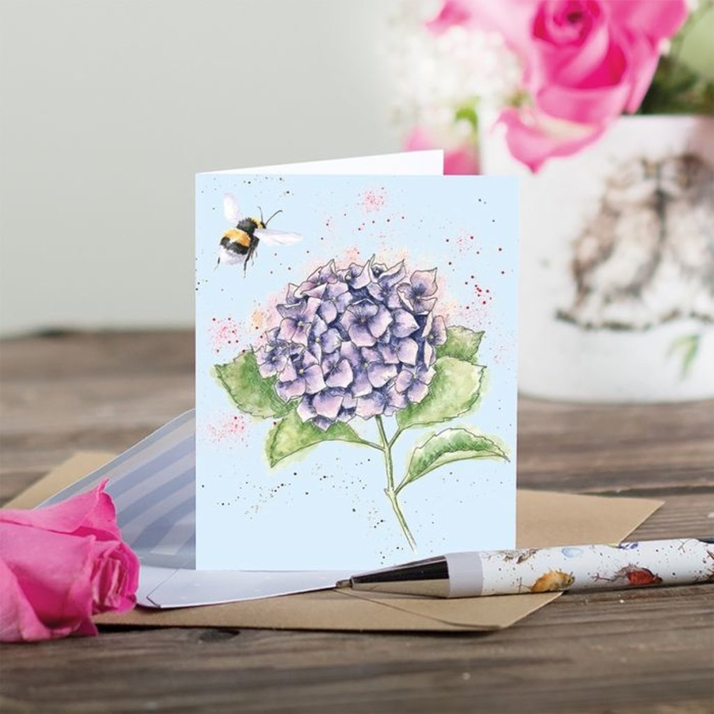 Wrendale Designs 'Hydrangea' Bee Gift Enclosure Card