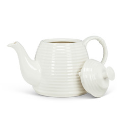 Abbott White Beehive Shaped Teapot