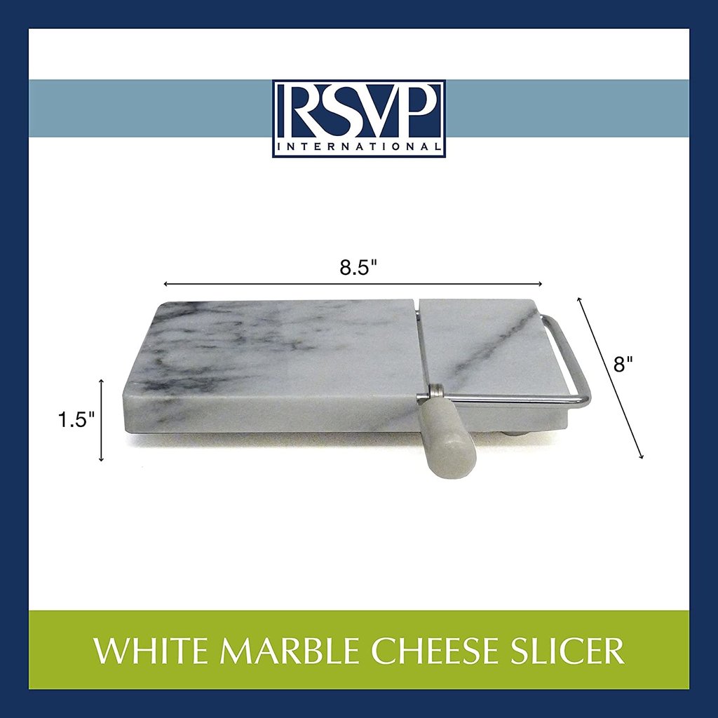 RSVP White Marble Wire Cheese Slicer