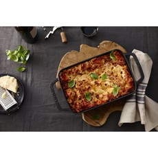 Staub Black Rectangular Roasting Pan - 12" x 8"