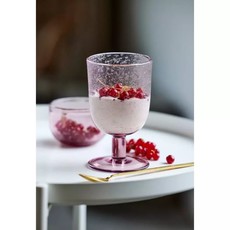 Port Style Valencia Footed Water Glass - 12oz - Pink