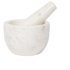 Danica Heirloom Mortar and Pestle Marble White - 4.5"x3"*