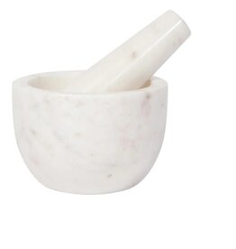 Danica Heirloom Mortar and Pestle Marble White - 4.5"x3"*