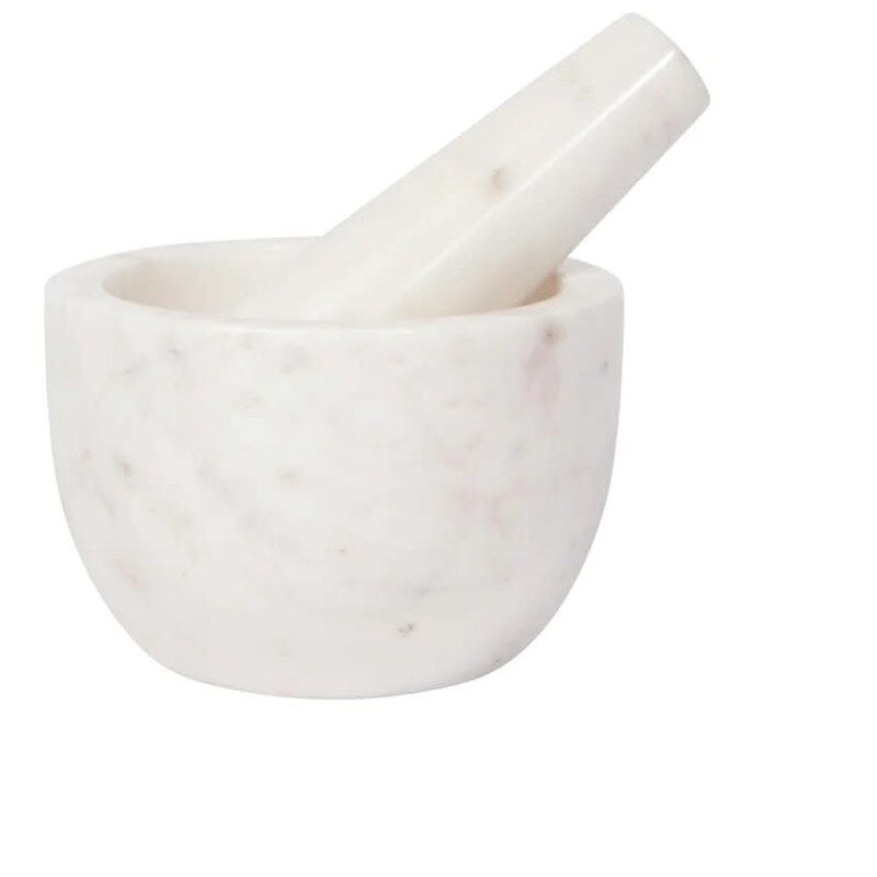 Danica Heirloom Mortar and Pestle Marble White - 4.5"x3"*