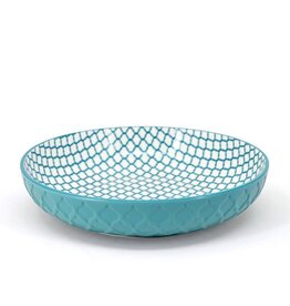 BIA Textured Shallow Bowl 8.25" - Teal