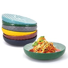 BIA Textured Shallow Bowl 8.25" - Teal