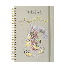 Wrendale Designs 'Bon Appetit' Birds Large Spiral Bound Notebook