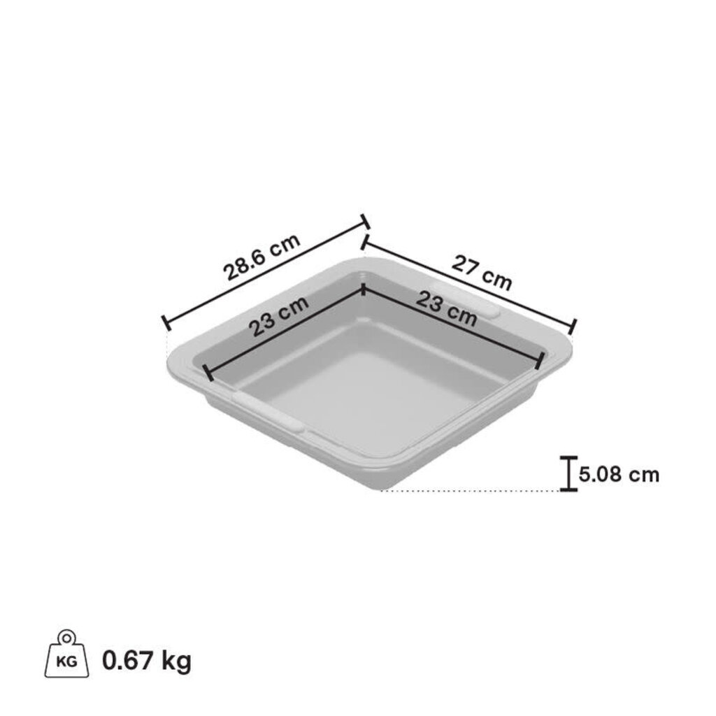 Le Creuset Non-Stick Square Cake Pan - 23cm