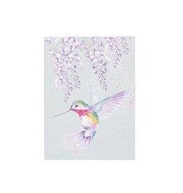 Wrendale Designs Notebook  'Wisteria Wishes' Hummingbird - 5.75"x4.25"