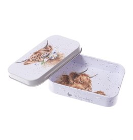 Wrendale Designs 'Daisy Coo'  Highland Cow Mini Tin