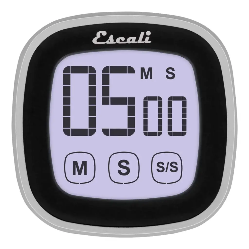 Escali Touch Screen Digital Timer - Black - Magnetic Back