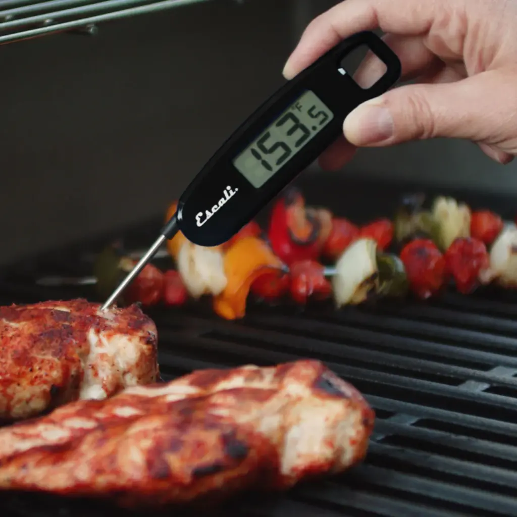 Escali Compact Folding Digital Thermometer Blue-Red-Black