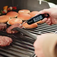 Escali Compact Folding Digital Thermometer Blue-Red-Black