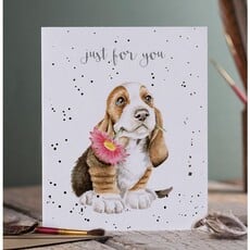 Wrendale Designs 'Just For You' Basset Hound Card