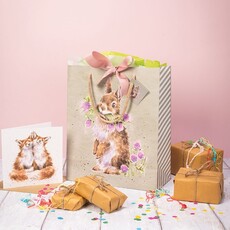Wrendale Designs 'Head Clover Heels' Large Rabbit Gift Bag
