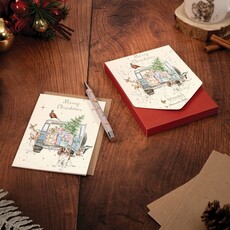 Wrendale Designs 'Driving Home for Christmas' 8pk Christmas Cards