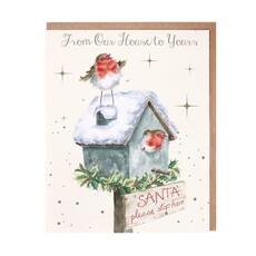 Wrendale Designs 'Please Stop Here' 8pk Christmas Cards (Robin)