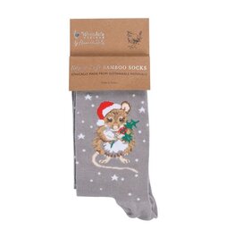 Wrendale Designs 'Christmouse' Mouse Christmas Socks
