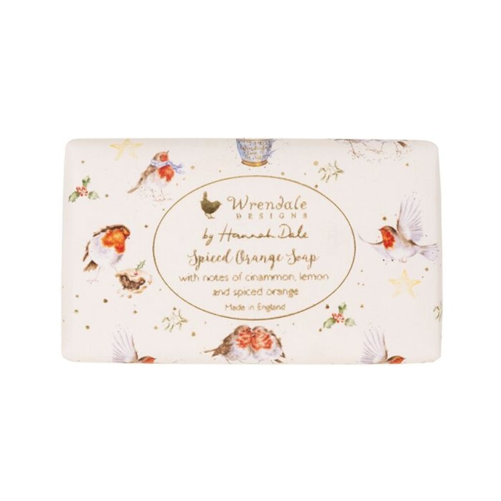 Wrendale Designs 'Spiced Orange' (Robin) Christmas Soap Bar - 190g