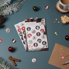 Wrendale Designs 'The Country Set Christmas' Sticker Collection