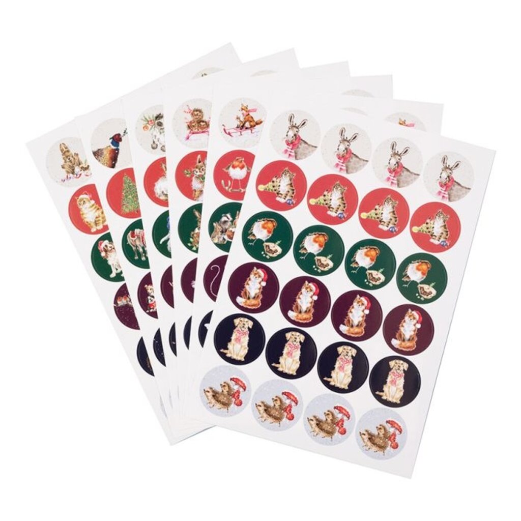 Wrendale Designs 'The Country Set Christmas' Sticker Collection