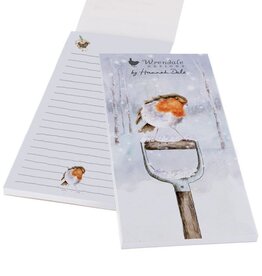 Wrendale Designs 'Little Red Robin' Magnetic Shopping Pad