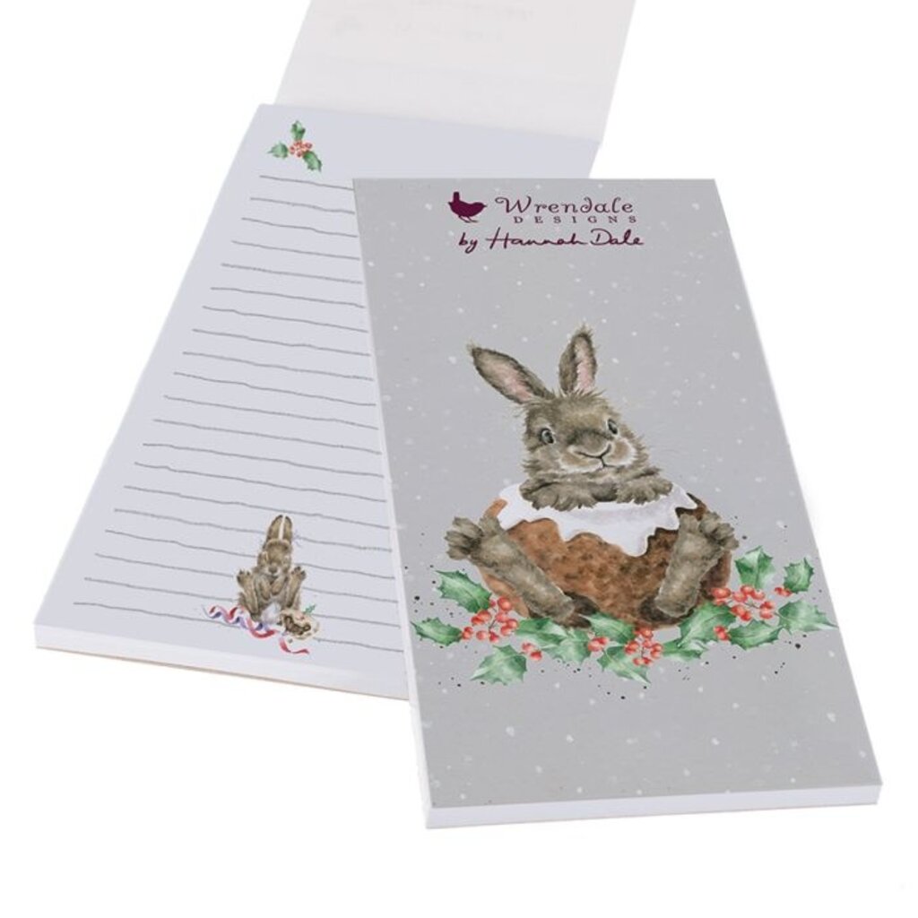 Wrendale Designs 'Little Pudding' Bunny Magnetic Shopping Pad