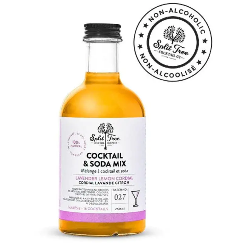 Split Tree Cocktail Co. Lavender Lemon Cordial 250ml