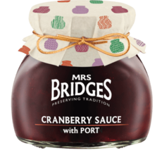 Mrs Bridges Cranberry Sauce with Port 250g