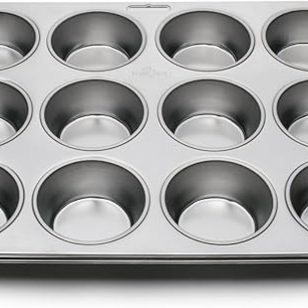 Fox Run Muffin Pan 12cup - Stainless Steel
