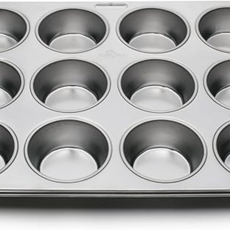 Fox Run Muffin Pan 12 cup - Stainless Steel