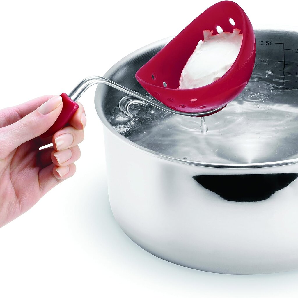 Cuisipro Egg Poacher 2pc set - Red Silicone
