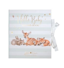 Wrendale Designs Baby Record Book 'Little Forest' - 'Hello Baby'