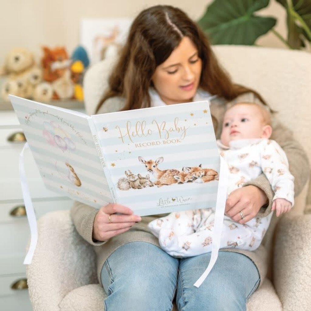 Wrendale Designs Baby Record Book 'Little Forest' - 'Hello Baby'