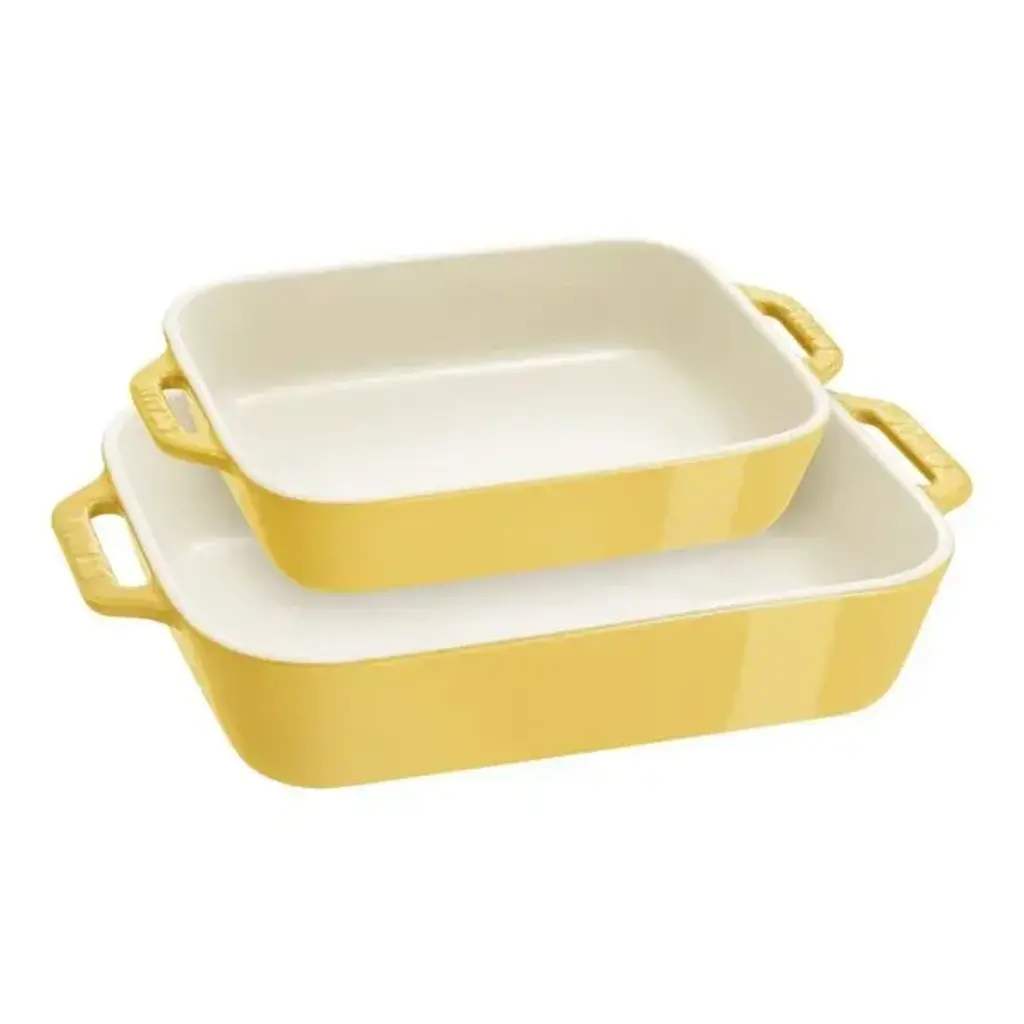 Staub Ceramic 2 Piece Rectangular Baking Dish Set
