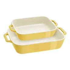 Staub Ceramic 2 Piece Rectangular Baking Dish Set