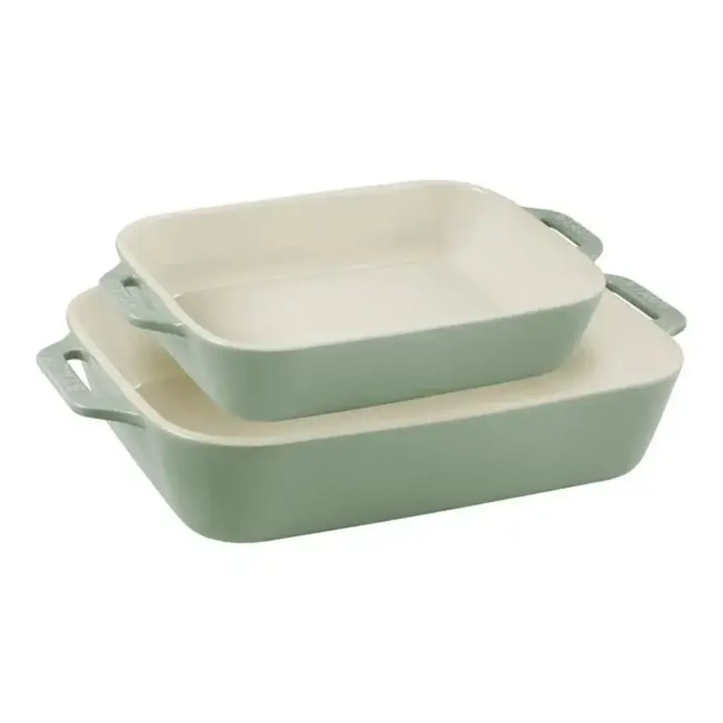 Staub Ceramic 2 Piece Rectangular Baking Dish Set