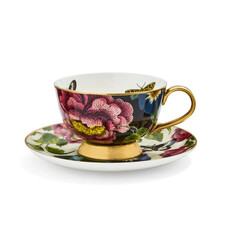 Creatures of Curiosity - Black/ Cream - Coupe Cup & Saucer