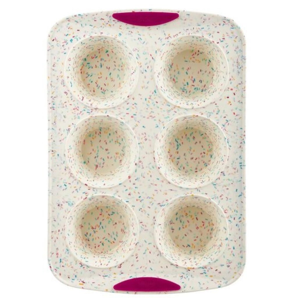 Trudeau Jumbo Muffin Pan 6ct - Confetti