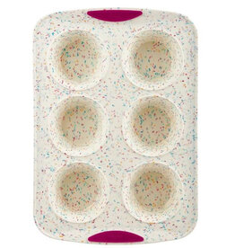 Trudeau Jumbo Muffin Pan 6ct - Confetti
