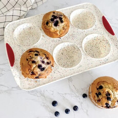 Trudeau Jumbo Muffin Pan 6ct - Confetti
