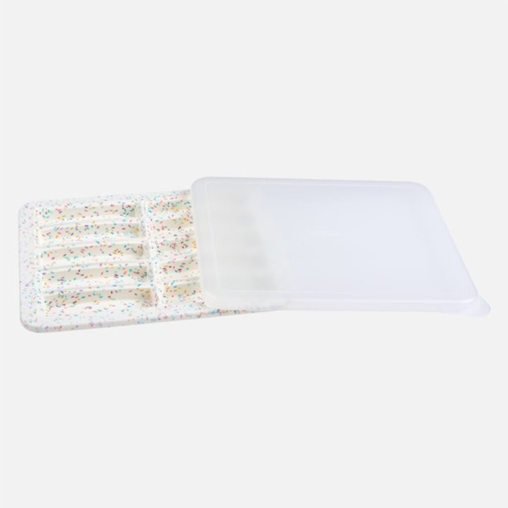 Trudeau Protein Bar Pan w/Lid 10ct - Confetti