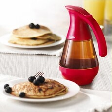 Trudeau Syrup Dispenser  19oz/540ml - Candy Red