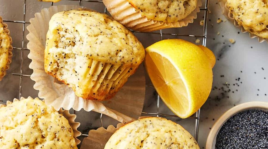 Light & Fresh: Zesty Lemon Poppy Seed Muffins 