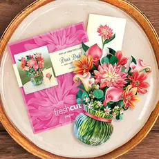 Freshcut paper Mini Pop-Up Flower Bouquet - Dear Dahlia