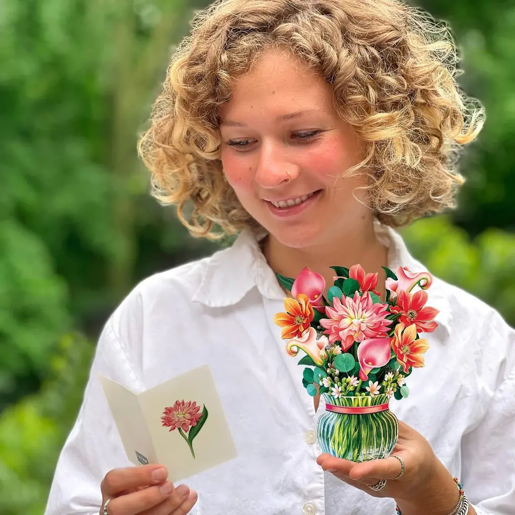 Freshcut paper Mini Pop-Up Flower Bouquet - Dear Dahlia